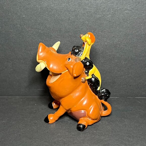 Vintage Disney Lion King Timon & Pumbaa PVC Cake Topper Toy Figurine 2.75" - Picture 3 of 7